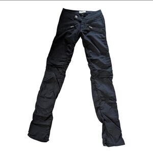 🖤 Seductions Black Cargo Scrunch-Leg Pants – Juniors Size 3 (Low-Rise)